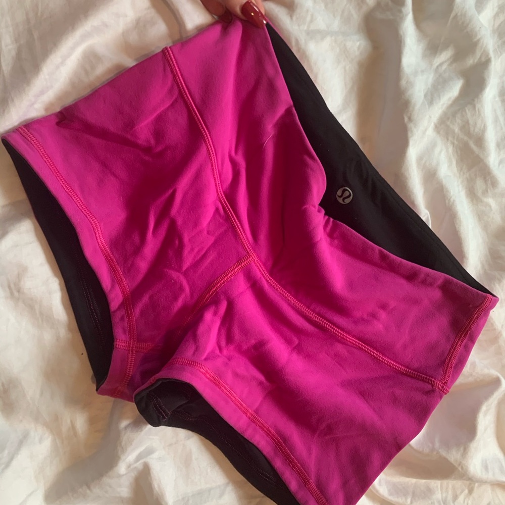 Lululemon hot pink shorts